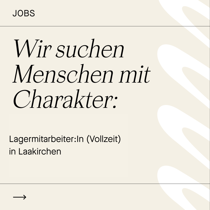 Lagermitarbeiter:In in Laakirchen (m/w/d)
