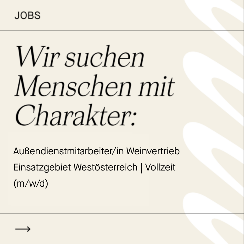 Außendienstmitarbeiter:in Weinvertrieb (m/w/d)
